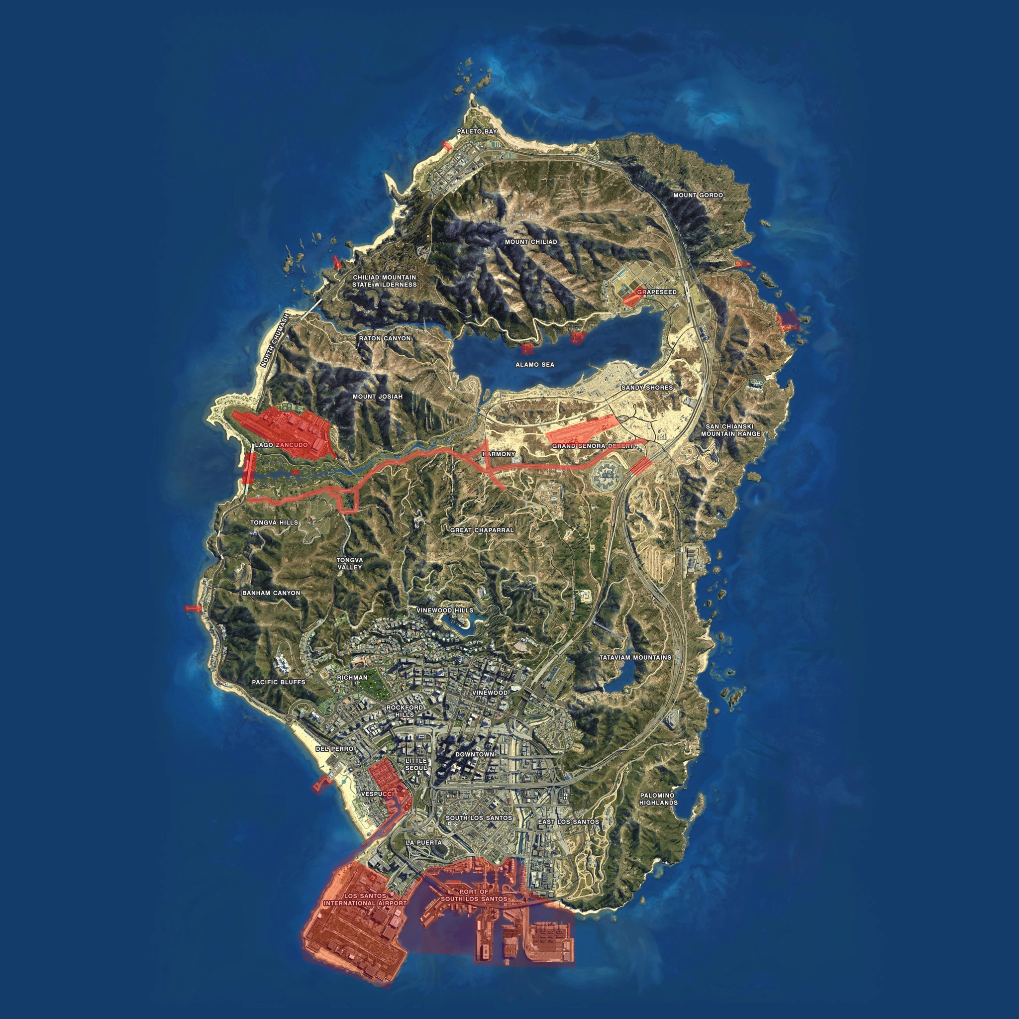 Kaart van Douanegebieden binnen Atomiq